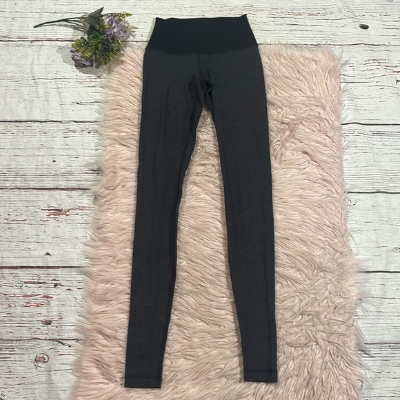Lululemon Striped High Rise Luon Wunder Under Leggings - Picture 1 of 9